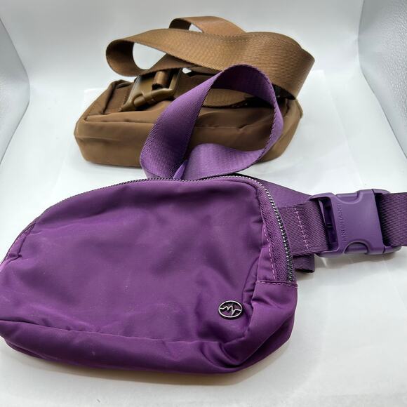 2 Pander Cross Body Fanny Pack Crossbody Bags Belt Bag w Adjustable Strap - Picture 8 of 12